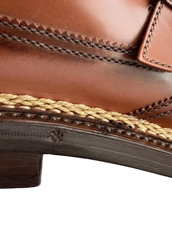 $2500 A. Testoni NORVEGESE Goodyear Mens Monkstrap Wingtip Shoes US 9 /UK 8 /42 main image 12